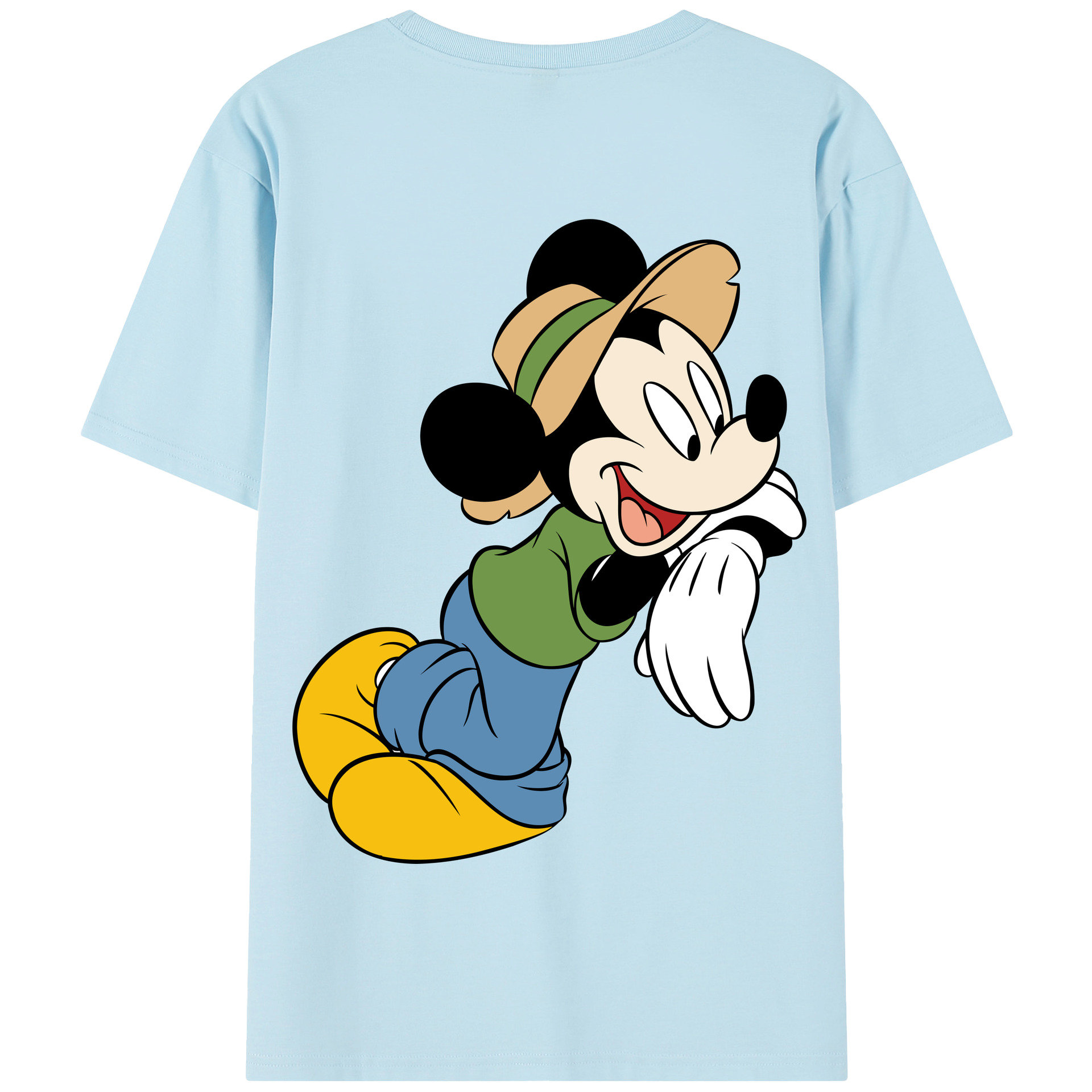 （画像用） ミッキーマウス Mickey Mouse 綿100％半袖Tシャツ（背面プリント）